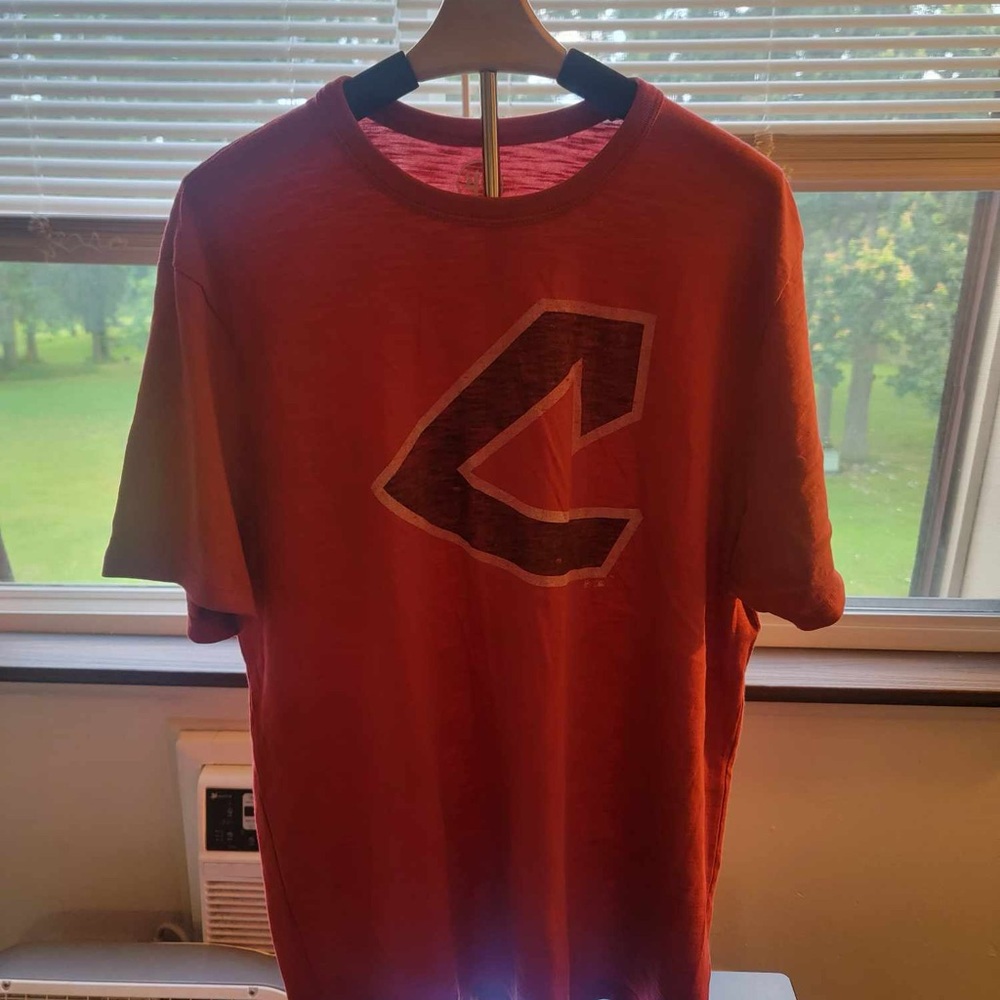 47 Red Cleveland Guardians Short Sleeve Tees Classic Cotton Comfort